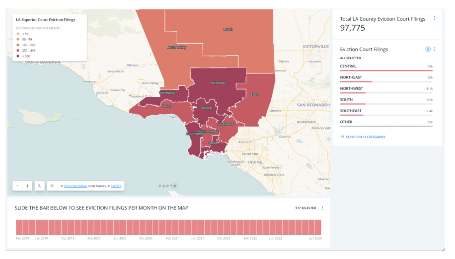 LA County evictions during the COVID-19 pandemic (source: The Anti-eviction Mapping Project)
